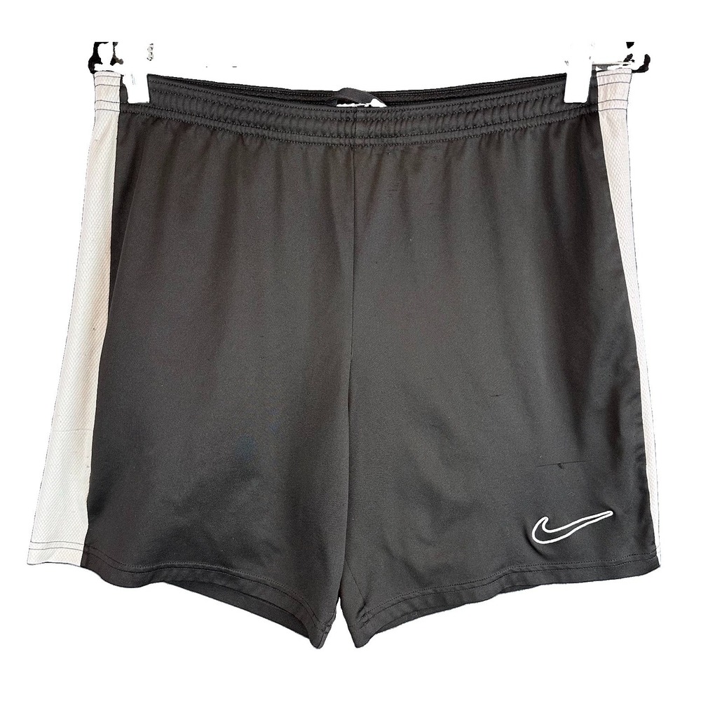 Men's Nike Dri‑Fit Slim Fit Training Shorts Black White L Swoosh